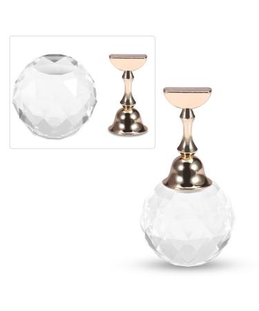 Tip Whitener & Magnetic Nail Tip Holder - Aluminum Stand for Nail Art Display | 4 Designs | #2 White Spherical Crystal - Buy Online on GoSupps.com
