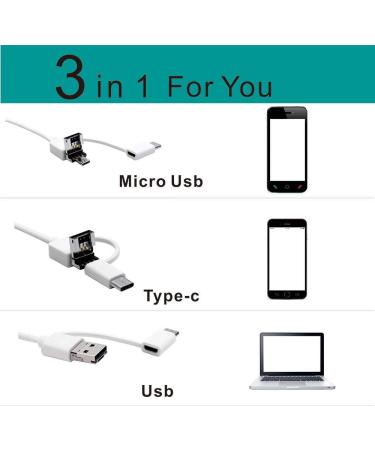 MASO USB Ear Endoscope 3-in-1 Digital Otoscope Camera for Earwax Removal - HD Visual Ear Inspection Tool with 6 LED Lights - Compatible with Android and PC (Black) - Buy Online on GoSupps.com