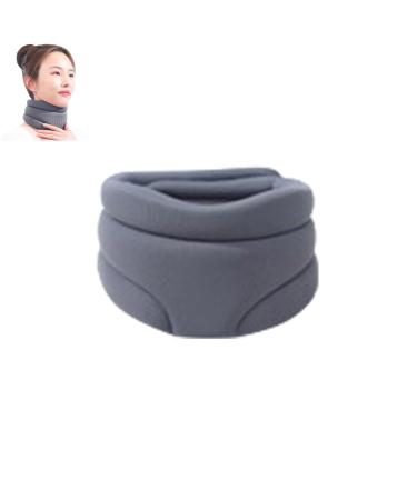 NLIADVY Cervicorrect neck bandage collarage against neck pain and support for women and men soft collar frenzy to sleep and snoring gray unit size