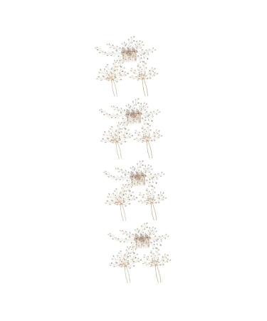 minkissy 4 Sets bridal headwear Crystal Side Bridal Comb Wedding Bridal Hairpin bridal hair for wedding rhinestone hair accessories Wedding Hair Pin Hair Comb rhinestones clip Diamond bride
