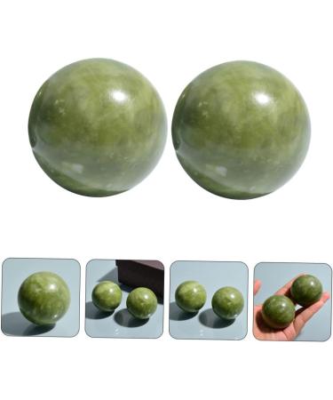 Hapinary 2-Piece Jade Massage Handballs | Handmade Health Exercise Balls for Effective Hand Massage & Relaxation - Buy Online on GoSupps.com