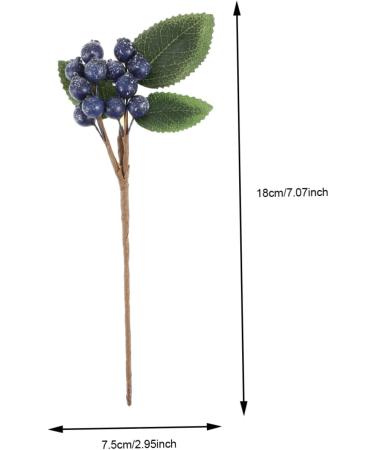 ABOOFAN 15 Pcs Artificial Berry Cuttings Christmas Faux Apples Fake Berries Green Garland Artificial Pine Picks Decor Xmas Tree Picks Blue Flowers Cherry Bean Sticks Iron Dark Bluex3pcs 18X7.5X3CMx3pcs - Buy Online on GoSupps.com