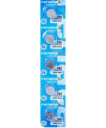 395 Watch battery - Strip of 5 Batteries
