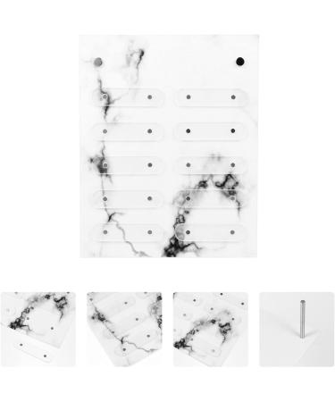 Minkissy Nail Display Board Nail Decoration False Nail Sample Sticks Pearl Scrunchies for Women Practice Color Sticks Manicure Tools Magnet Acrylic Display Stand Detachable - Buy Online on GoSupps.com