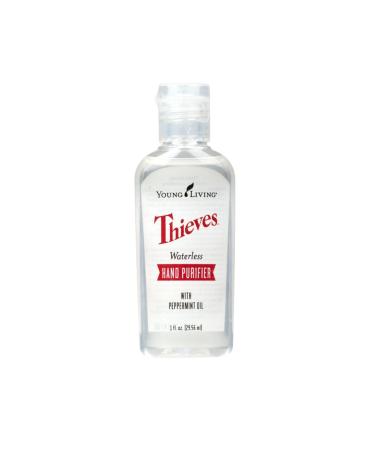 Young Living Thieves Waterless Hand Purifier with Peppermint Oil - Promotes Good Hygiene Safe and Effective for the Whole Family Soft Hands - 1oz Bottle
