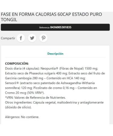 Caloric adjustment phase 60 vegetable capsules - Buy Online on GoSupps.com