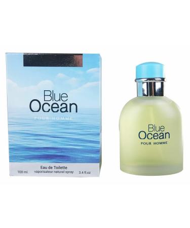 BLUE OCEAN POUR HOMME designer EDT cologne 3.4 oz. Citrus Aromatic fragrance for Men. - Buy Online on GoSupps.com