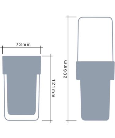 DIGJOBK Toothbrush Cup & Holder | Toothpaste & Toothbrush Storage Box for Easy Organization - International Shipping Available - Buy Online on GoSupps.com