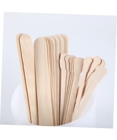 Fomiyes 300 Pcs Waxed Wooden Sticks for Kids - Hair Removal Makeup & Crafting | Multi-Functional Wax Spatula & Scraper - Buy Online on GoSupps.com