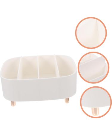 Housoutil 4pcs Box Makeup Storage Box Eyeshadow Cosmetics Organizer Countertop Organizer Split Type Bracket 20.6X20X8.6CMx4pcs Whitex4pcs - Buy Online on GoSupps.com