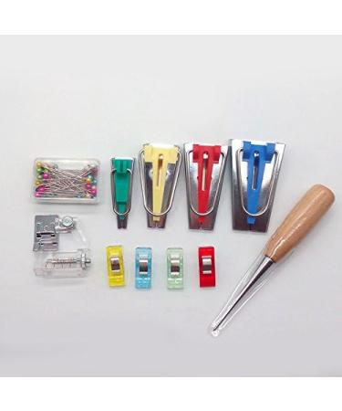 Bias Tape Maker Tool Set with 4 Sizes - 6mm, 12mm, 18mm, 25mm - Includes Tape Binding Presser Foot for Patchwork - Buy Online on GoSupps.com