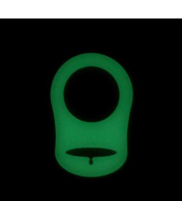 GLASSNOBLE Pacifier Clip Set - 5 Pack Luminous Silicone Baby Pacifier Holder Adapter Rings | Multicolor | International Shipping - Buy Online on GoSupps.com