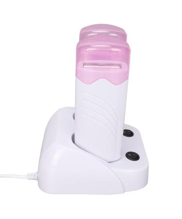 Double Depilatory Heater & Portable Wax Roller Set | Jelly Wax for Armpit & Bikini Hair Removal | 2 Wax Cartridges & 100 EU Plugs 220V - Buy Online on GoSupps.com