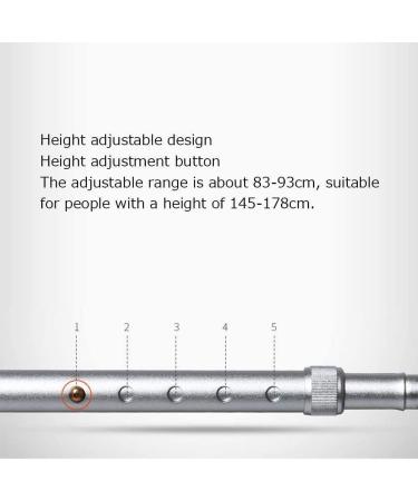 Crutch for The Elderly Folding Walking Stick for The Elderly Safe Additional Scales Height Adjustable Aluminum Ladder Crutches for The Elderly Man Woman Man W It's so Kind of You Prosperous Silver B - Buy Online on GoSupps.com