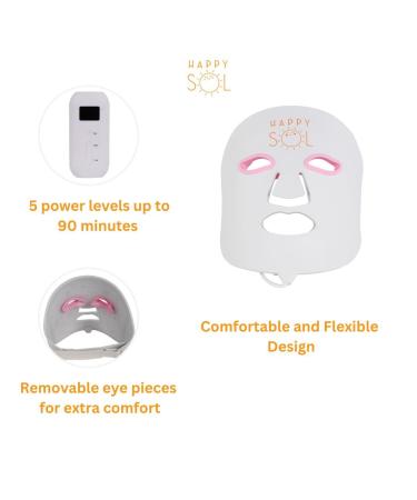 Light Therapy Face Mask - 7 Color LED - Skin Care Red Light Mask - Comfortable Design for All Skin Types - International Shipping Available - Buy Online on GoSupps.com