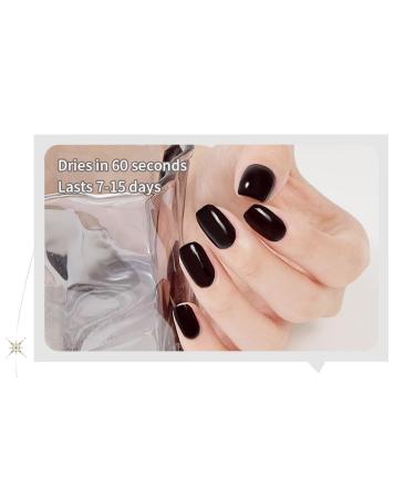 Buy Black Quick-Dry Nail Polish - Odorless Non-Toxic No UV Lamp Needed - Fast Drying in 45 Seconds (0.35 fl. oz - Buy Online on GoSupps.com
