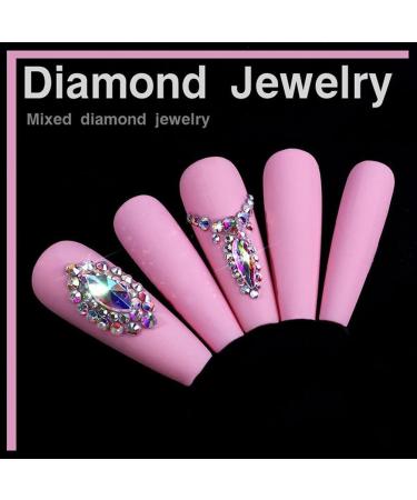 Cacacook Road Stones Set - 9000 Professional Nail Art Glitter Stones 21 Grids of Rhinestone Accessories for Stunning Nail Designs - Buy Online on GoSupps.com