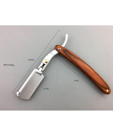 Fomiyes Portable Razor - Manual Straight Blade Shaver for Men | Metal & Bamboo Beard Grooming Tool - Buy Online on GoSupps.com