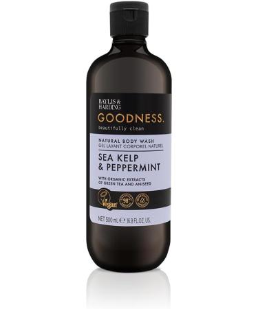 Baylis & Harding Goodness Sea Kelp & Peppermint Natural Body Wash 500 ml (Pack of 3) - Vegan Friendly 500 ml (Pack of 3) Sea Kelp & Peppermint Body Wash - Buy Online on GoSupps.com