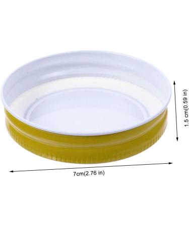 VINTORKY 12pcs Mason Jar Lids Canning Seal Lids Metal Lids Mason Jar Pour Spout Lids for Sealing Cover Covers Arts and Crafts for Kids Sealing Caps for Bottles Tinplate Spherical Child Hat 7x7x1.5cm Golden - Buy Online on GoSupps.com