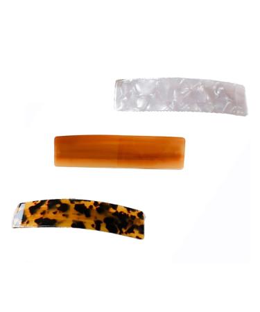 3 pieces of hair clip classic hair clip vintage style hair jewelry French automatic hair clipper ponytail holder for women girls medium and thick hair