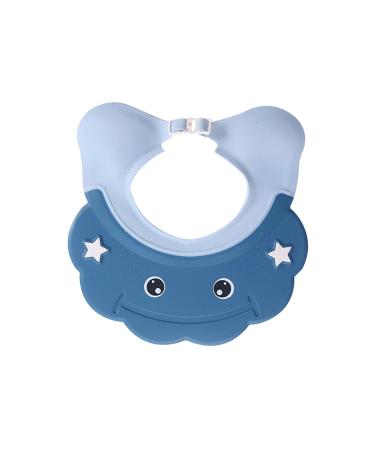 PXRJE Baby Shower Cap Silicone Shower Bathing Hat Adjustable Bathing Cap for Protect Infants Toddler Eyes Ears(Blue)