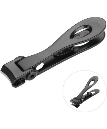 Nail Clipper Stainless Steel Cutter Trimmer Non-Slip Handle Cutting Edge for Professional and Personal Use Fine Workmanship Mini Size and Lightweight Convenient (Black) - Buy Online on GoSupps.com