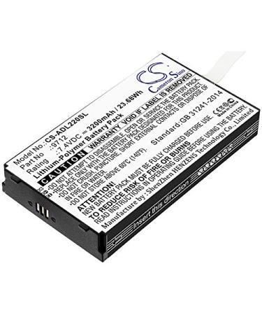 9702 9712 3200mAh Battery Compatible with ADT 220 Multifunction Loop Cal ADT 223A Documenting Process C ADT 221A Multifunction Tempera ADT 222A Multifunction Process 22XA Multifunction Calibrator 7.4V