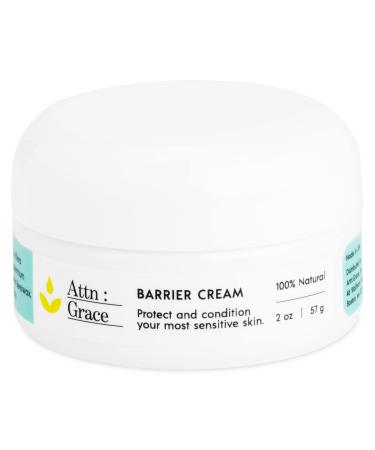 Attn: Grace Barrier Cream - Coconut Oil  Shea Butter  and Beeswax Protects Skin and Prevents Irritation - Promotes Rapid Healing for Damaged Skin - Dermatologist Tested  Talc Free   No Parabens