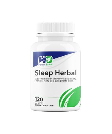 Sleep Herbal | 120 Capsules | Health Bloom | Vitamins and Minerals Supplements |