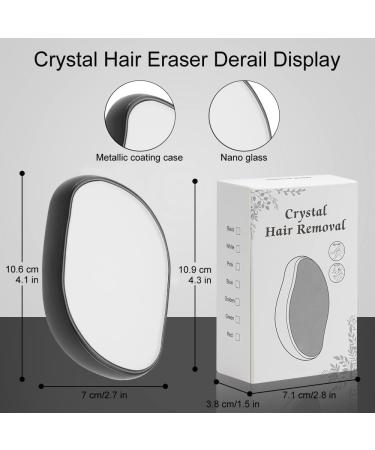 Crystal Hair Remover for Women and Men - Painless Exfoliation Tool for Arms, Legs, and Back Hair - Buy Online on GoSupps.com