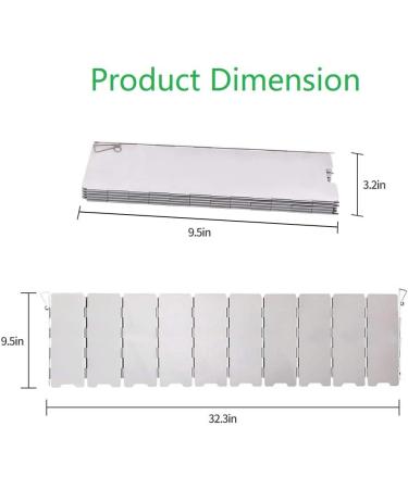 10 Plates Aluminum Camp Stove Windscreen for Butane Stoves | Lightweight Compact Windshield with Drawstring Bag - Buy Online on GoSupps.com