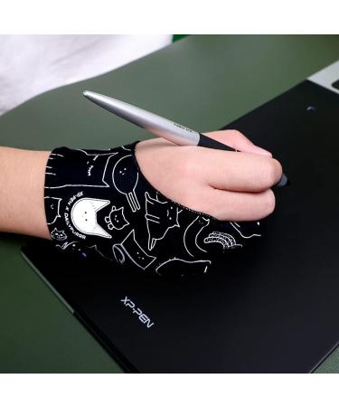 XP-Pen Antifouling Sign Gloves - 2PC Two Finger Gloves for Graphics Drawing & Art Creation - Free Size for Right/Left Hand | International Shipping Available - Buy Online on GoSupps.com