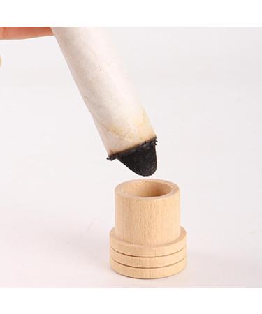 Wooden Moxa Roll Eraser & Holder Base | Professional Moxibustion Accessories for Effective Massage Treatment - Buy Online on GoSupps.com