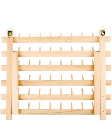 BAENRCY 2-Pack Wooden Thread Holder Sewing and Embroidery Thread Rack - 60-Spool Organizer with Hook - Buy Online on GoSupps.com