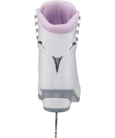 Jackson Ultima SoftSkate Women's/Girl's Figure Skate | Misses Finesse 180 | High Top Lace Up | Medium Support | SoftSkate | White/Purple - Buy Online on GoSupps.com