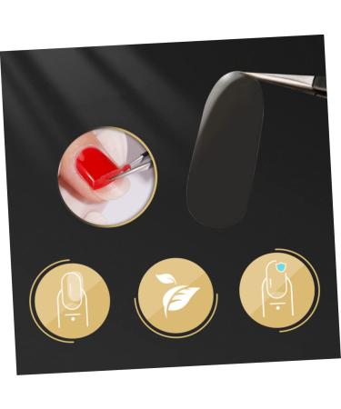 VINTORKY 10 Sheets Nail Stickers Nail Polish Sticker Clear Gel Strip Nail Art Sticker Gel Transparent Nail Strips Clear Fingernail Polish Semi Cured Gel Nail Wrap Kit Gels Double Sided Tape - Buy Online on GoSupps.com