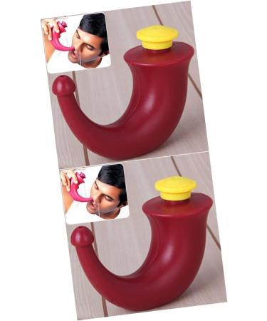 Healeved 2pcs Nasal Wash Kit - Kid-Friendly Neti Red Rinsing Yoga Cleanser for Sinus Relief - Adult Nose Pot Irrigation for Nasal Health - Buy Online on GoSupps.com