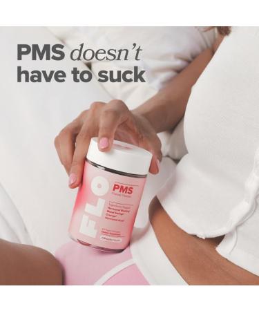 O Positiv FLO PMS Gummies for Women - Proactive PMS Relief - Targets Hormonal Breakouts Bloating Cramps & Mood Swings with Chasteberry Vitamin B6 & Lemon Balm - PMS Gummies (Pack of 1) - Buy Online on GoSupps.com