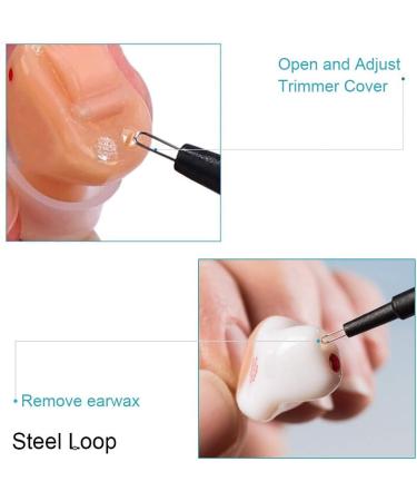 JIAHAO Hearing Aid Aids Cleaning Brush with Wax Loop Battery Magnet ABS & Nylon Material (Pack of 3) - Buy Online on GoSupps.com
