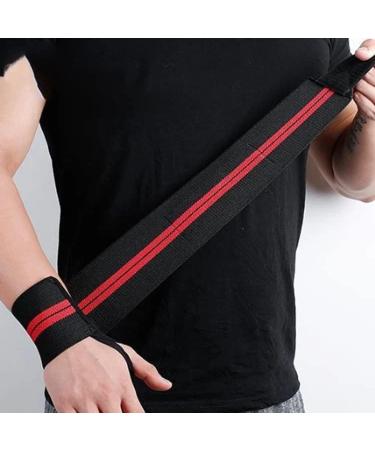 FAMOUS SPORT Red Gym Wrist Wraps for Weightlifting - Professional Wrist Support with Thumb Loop for Men & Women - Ideal for Crossfit, Powerlifting, and Strength Training - 18 inch - Buy Online on GoSupps.com