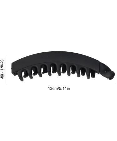 Shark Clips for Hair | Shark Claw Clips for Hair with Banana Design - Clips for Curly Hair Claw Clips for Thin Hair Non-Slip Hairpins for Thick Hair Matte Black - Buy Online on GoSupps.com