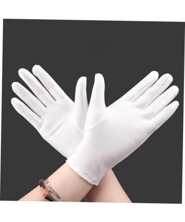 FRCOLOR 9 Pairs Cotton Gloves for Dry Hands Etiquette Gloves Dry Hands Moisturizing Gloves Nail Glue for Acrylic Nails Formal Costume Gloves White Cotton Gloves Work White Gloves Food - Buy Online on GoSupps.com