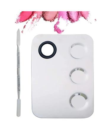 Premium Stainless Steel Nail Art Palette - Makeup Color Mixing Tool for Professionals | International Shipping Available - Buy Online on GoSupps.com