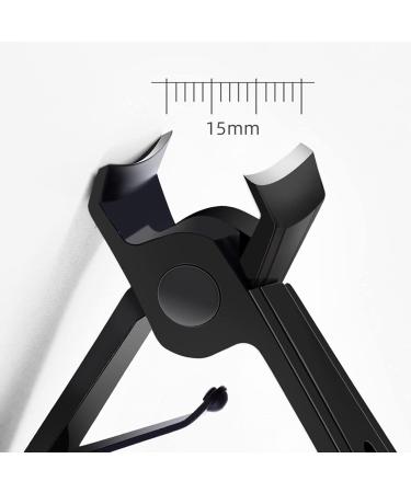 UNbit Nail Clipper Large Mouth Nail Clippers Stainless Steel Black Large Mouth Nail Clippers Large Nail Clippers Single Large Mouth Pliers(Color:Schwarz) - Buy Online on GoSupps.com