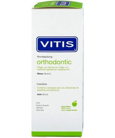 Vitis Orthodontic Mouthwash 500 ml - Optimal Oral Care for Braces | International Shipping Available - Buy Online on GoSupps.com