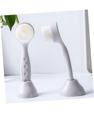 minkissy Manual Face Brush Hand Tools Brush Cleaner Tool Skincare Tool Handheld Scrubber Wash Makeup Scrubber Pore Deep Cleansing Brush Facial Brush with Holder Skin Care Brush Base Handle - Buy Online on GoSupps.com