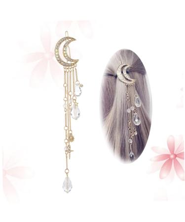 Beaupretty goody hair clips for women hair accessory for women hair accessories for women rhinestone barrettes women hair accessories barrettes for women women's headgear crescent moon