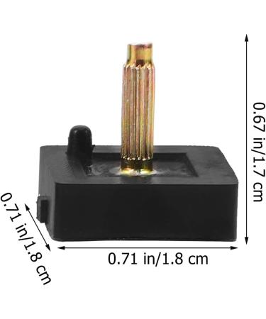 LIFKOME High Heel Replacement Tips - 2 Pairs Square Heel Repair Caps for Women - Black Shoe Repair Accessories 1.80x1.70 CM - Buy Online on GoSupps.com