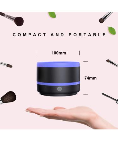 Electric Makeup Brush Cleaner with Silica Gel Mat Bowl - Small, Easy to Clean, Type-C, Automatic 5V 1A - Beauty Brush Cleaner Machine Tools (Blue) - Buy Online on GoSupps.com